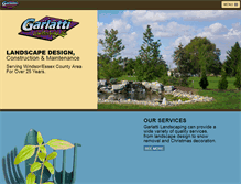 Tablet Screenshot of garlattilandscape.com